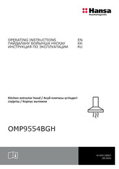Hansa OMP9554BGH Operating Instructions Manual