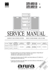 Aiwa XR-M919 Service Manual