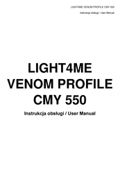 Light4Me VENOM PROFILE CMY 550 User Manual