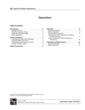 S&C LS-2 Operating Instructions Manual