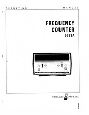 Hp 5383A Operating Manual