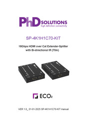 PhD Solutions ECO2 SP-4K1H1C70-KIT Instruction Manual