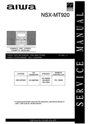 Aiwa NSX-MT920 Service Manual