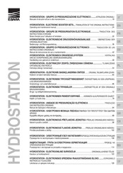 EBARA HYDROSTATION Operating And Maintenance Manual