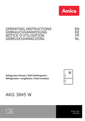 Amica AKG 3845 W Operating Instructions Manual