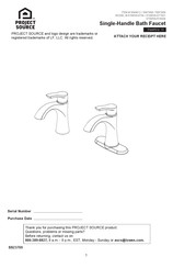 LF PROJECT SOURCE 67095W-677001 Installation Instructions Manual