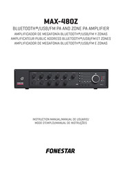 FONESTAR MAX-480Z Instruction Manual