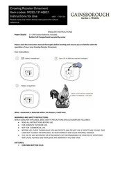 Gainsborough M292 Instructions For Use Manual