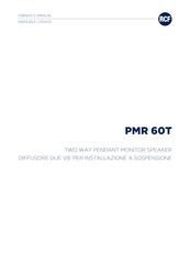 RCF PMR 60T Owner's Manual