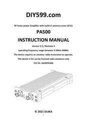 DL4KA PA500 Instruction Manual