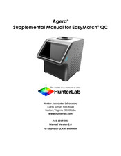 Hunterlab Agera Supplemental Manual