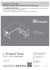 Sauder Briarbrook 430071 Instruction Booklet