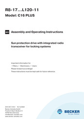 Becker R8-17-C16 PLUS Assembly And Operating Instructions Manual