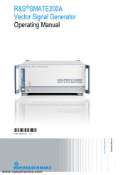 Rohde & Schwarz R&S SMATE200A Operating Manual