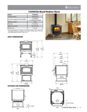 Regency Fireplace Products F2450CSA Manual