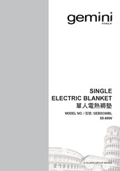 GILMAN gemini GEBSC60BL Manual