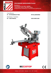HOLZMANN MASCHINEN BS320TOP User Manual