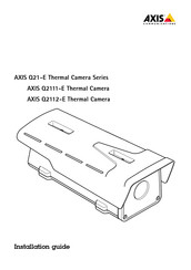 Axis Q2112-E Installation Manual