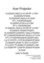 Acer DWX2302 User Manual