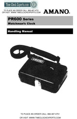 Amano PR600 Series Handling Manual