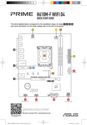 Asus PRIME H610M-F WIFI D4 Quick Start Manual