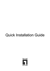 LevelOne GVT-0300 Quick Installation Manual