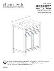 LF allen + roth CONNERY L23064-VS30-WO Installation Instructions Manual