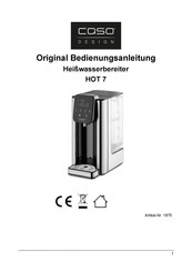 CASO DESIGN 1875 Manual