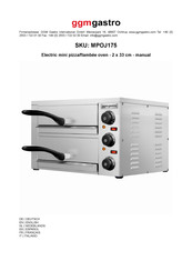Ggm Gastro MPOJ175 Manual
