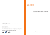 SOLIS S6-GC3P40K-ND Installation And Operation Manual