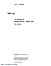 Tektronix TDS5000 Series Service Manual