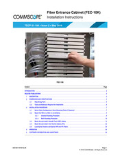 CommScope FEC Series Installation Instructions Manual