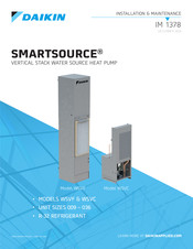 Daikin SMARTSOURCE WSVF Installation & Maintenance