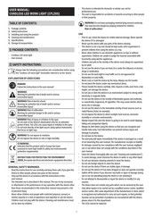 MASCOT CFL20S User Manual