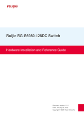 Ruijie RG-S6980-128DC Hardware  Installation And Reference Manual