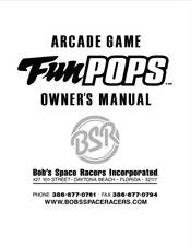 Bob's Space Racers FUN POPS Owner's Manual