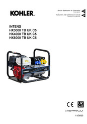 Kohler INTENS HX6000 TB UK C5 Instruction And Maintenance Manual