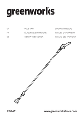 GreenWorks PSG401 Operator's Manual