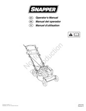 Snapper 7800982B-00 Operator's Manual