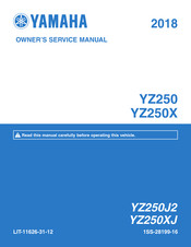 Yamaha YZ250 2018 Owner's Service Manual