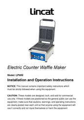 Lincat LPWM Installation And Operation Instruction Manual