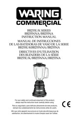 Waring BB255E Series Instruction Manual