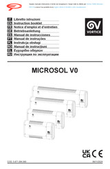 Vortice MICROSOL 600-V0 Instruction Booklet