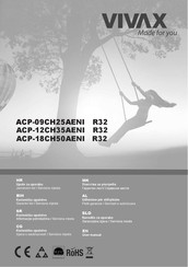 Vivax ACP-12CH35AENI R32 User Manual