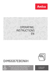 Amica DIM66B7EBONiH Operating Instructions Manual
