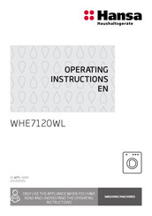 Hansa WHE7120WL Operating Instructions Manual