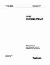 Tektronix TEK 4957 User Manual