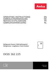 Amica EKSS 362 225 Operating Instructions Manual