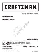 Craftsman CMXGWAS020781 Operator's Manual
