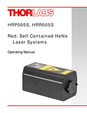 THORLABS HRP005S Operating Manual